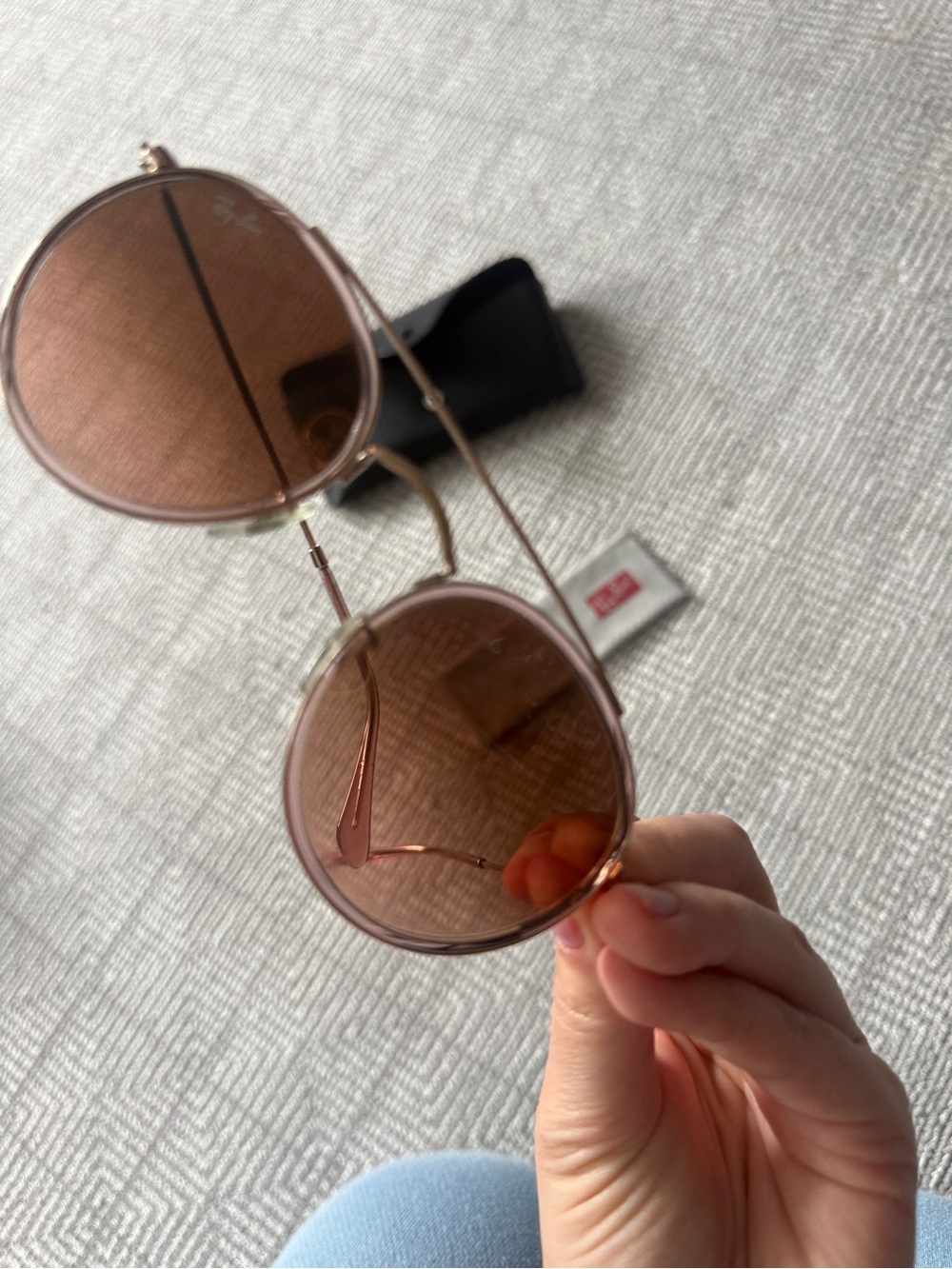 Ray-Ban Copper/Brown Round Double Bridge - Picture 6 of 7